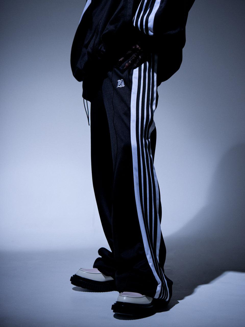 Gathered Track Pants(Black)