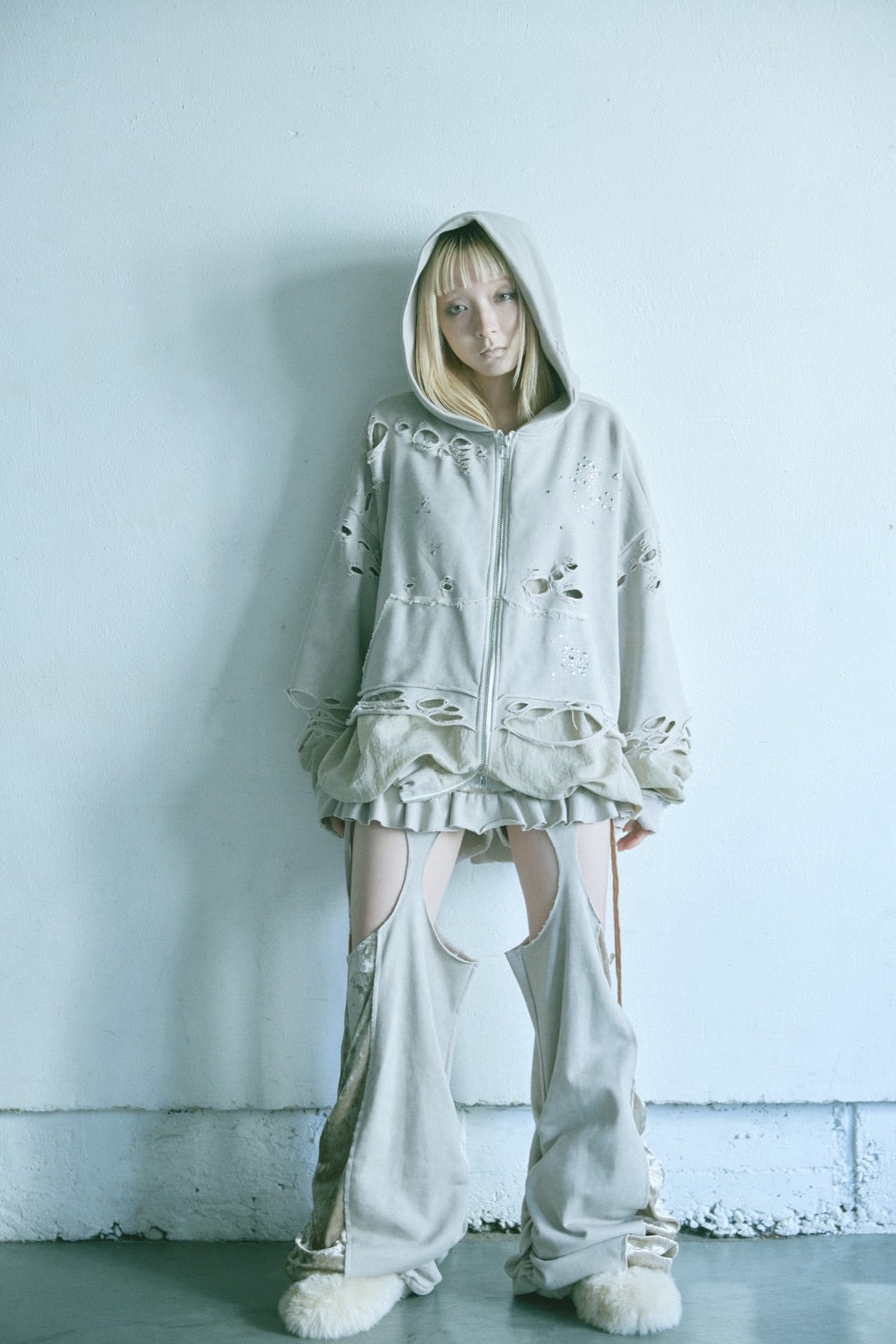 Meteor Crush Hoodie(Beige)