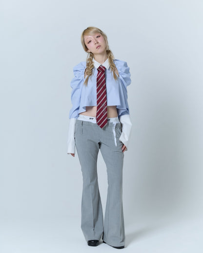 Cleric Flare Shirt (Blue)