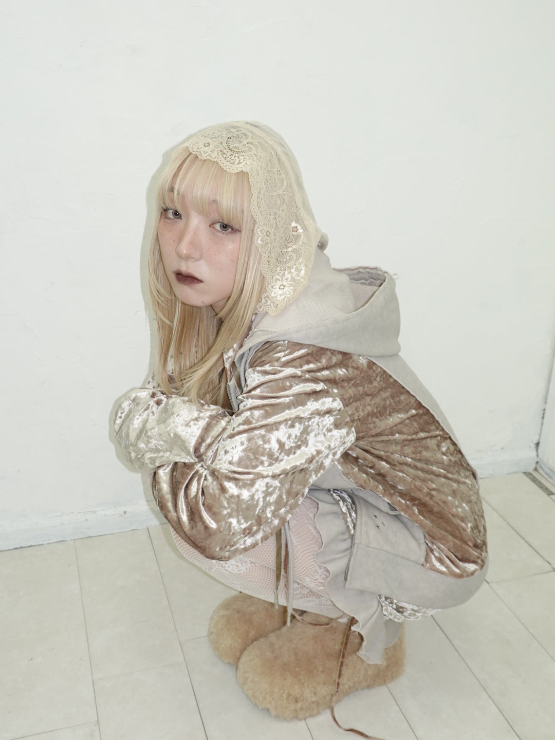 Spark Garter Skirtpants(Beige)