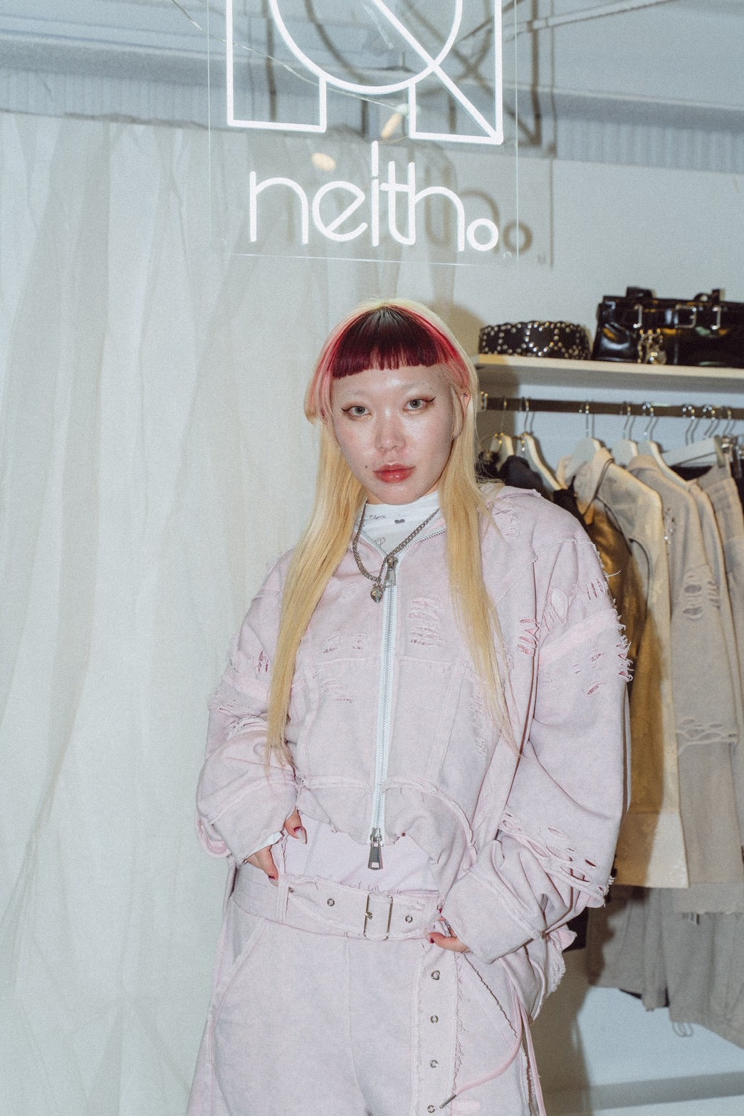 Destroyed Crush Hoodie (Pink)