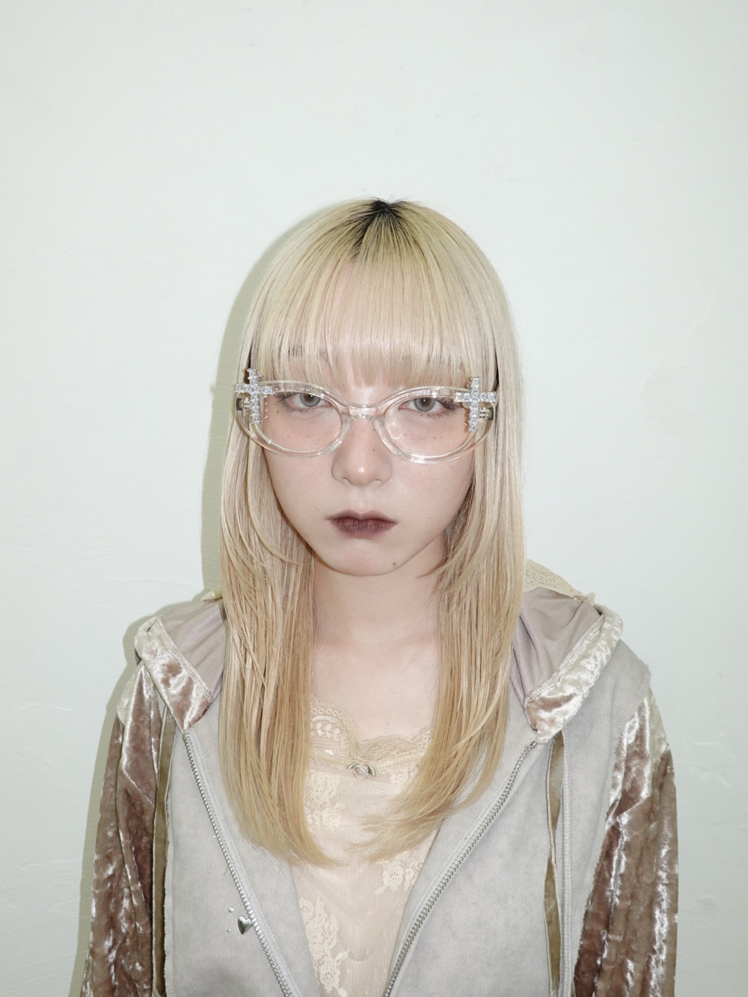 Thick Oval Frame Glasses