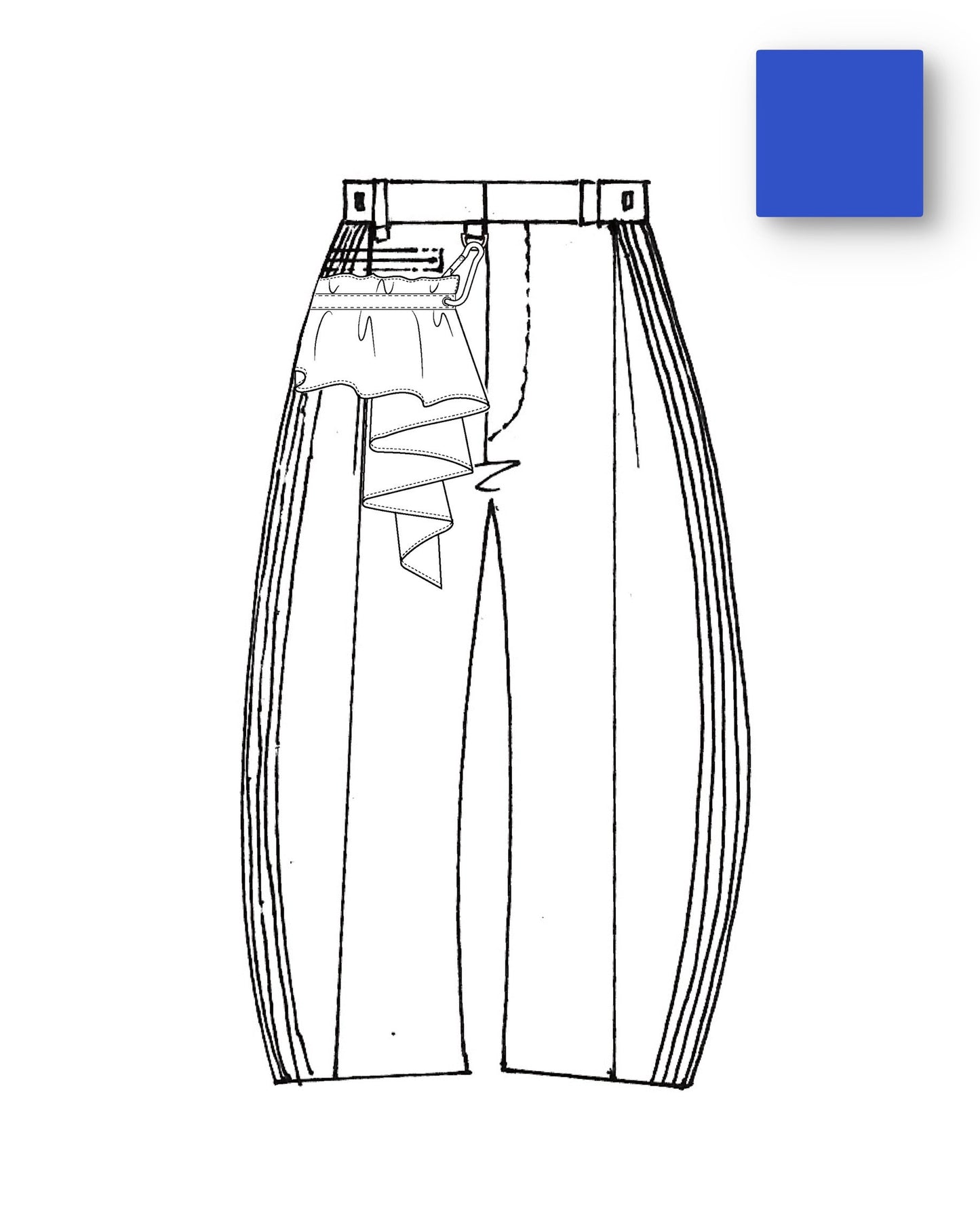 【8月末】Denim Trousers(Blue)