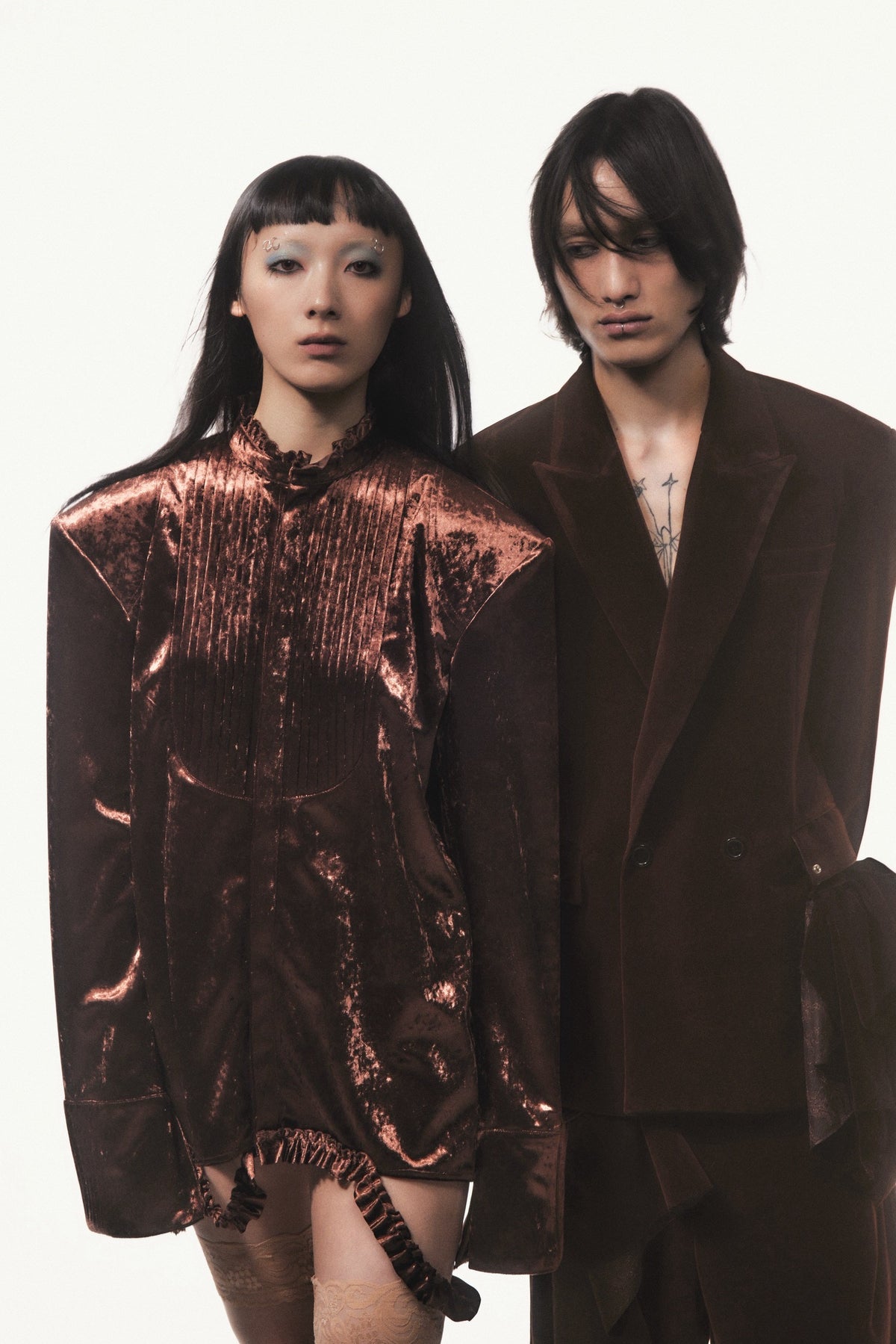 【9月下旬】Velvet Tailored Jacket(Brown）＜店頭予約＞