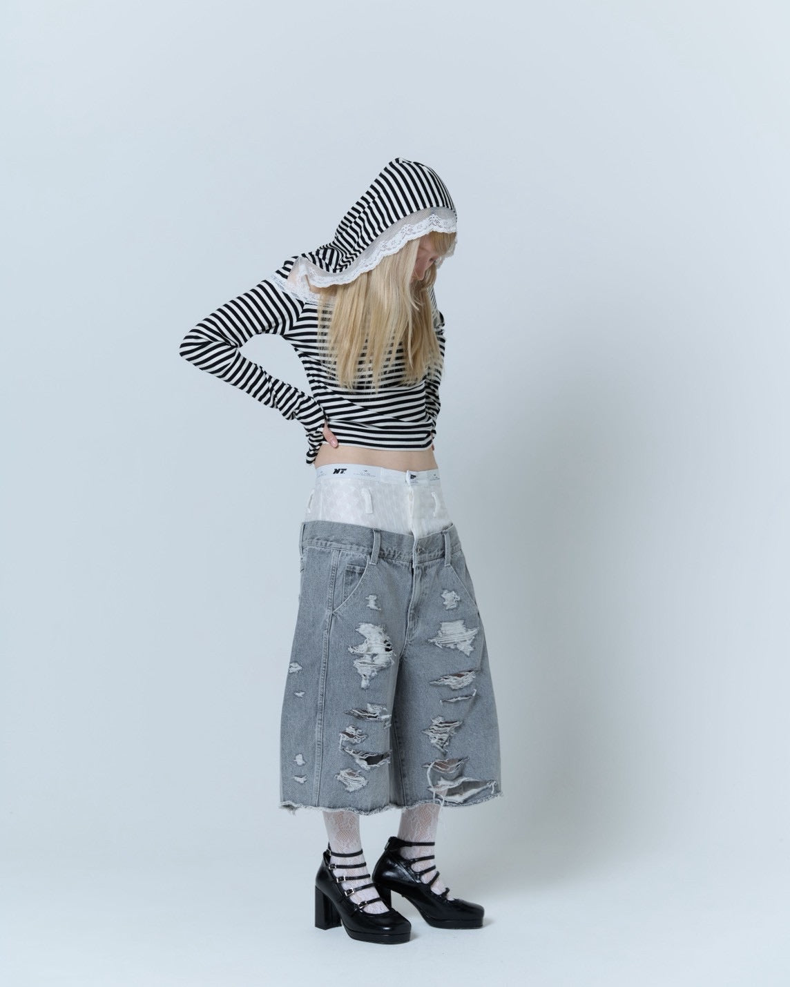 【5月上旬】Veil Border Tops (Black)