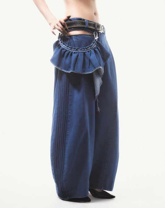 【9月下旬】Denim Trousers(Blue)