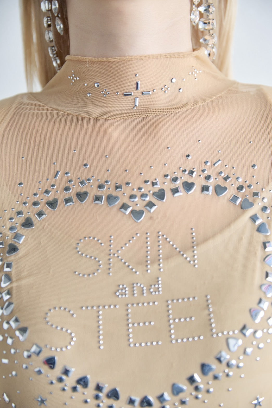 Metallic Sparkle Skin Dress(Beige)
