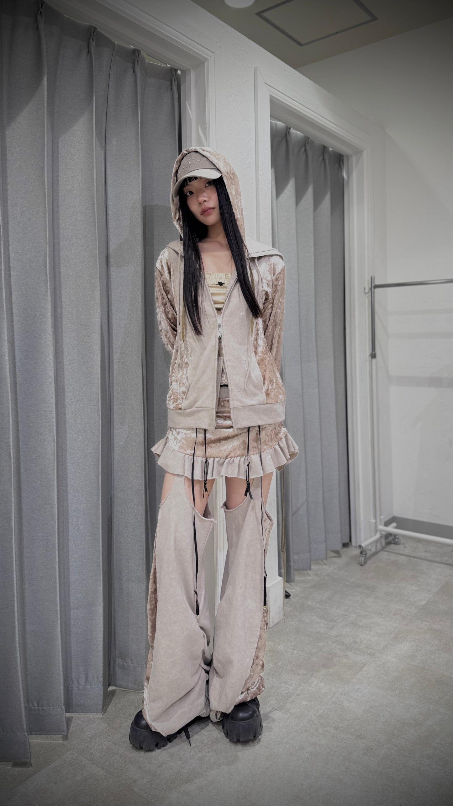 Spark Double Hoodie(Beige)