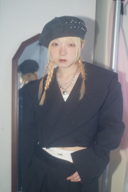 Too Big Rose Jacket(Black)