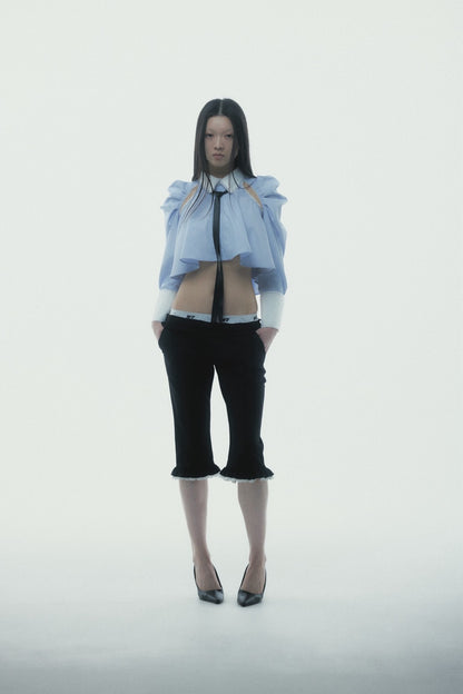Cleric Flare Shirt (Blue)