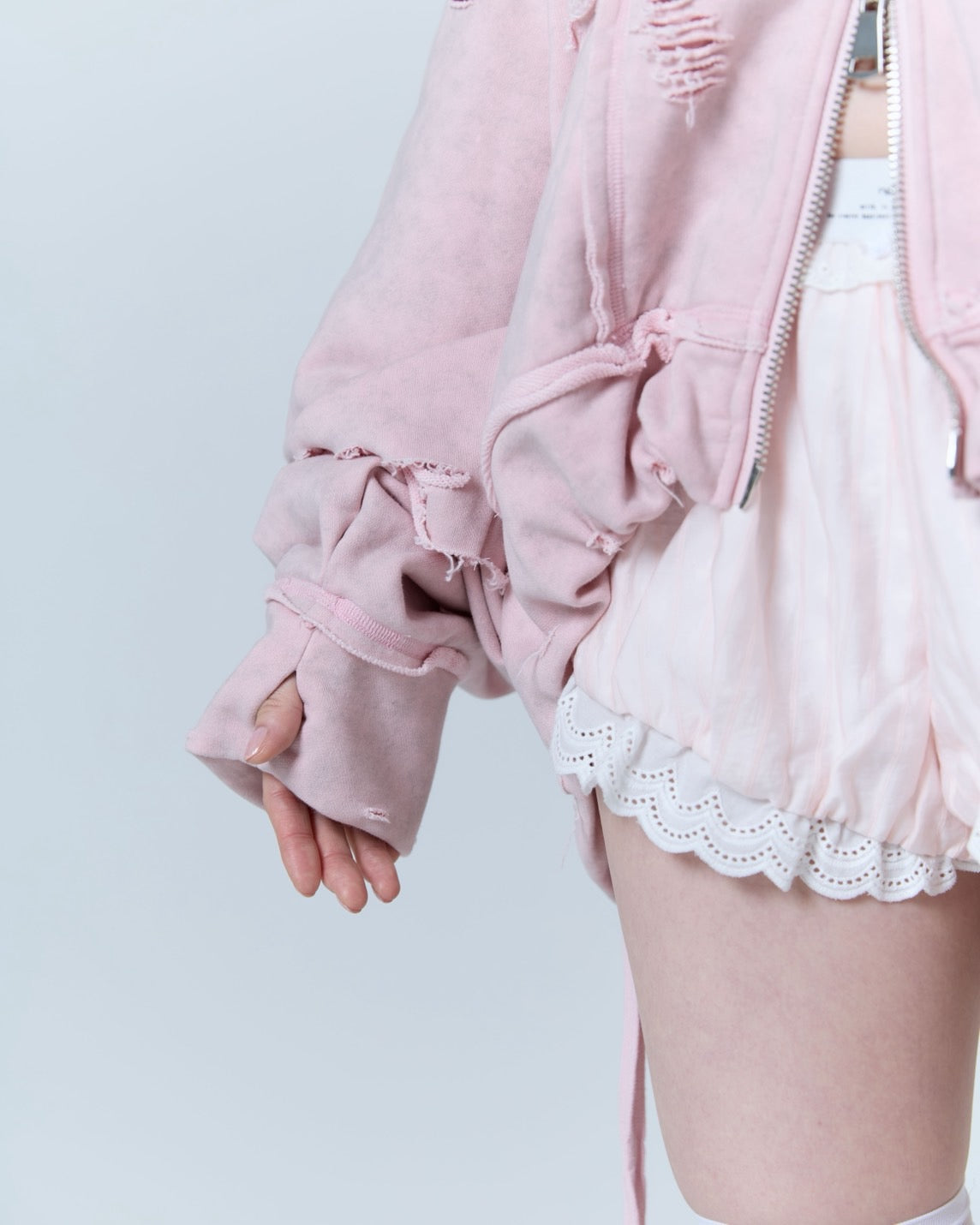 Destroyed Crush Hoodie (Pink)