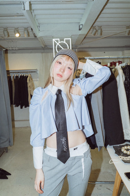 Cleric Flare Shirt (Blue)