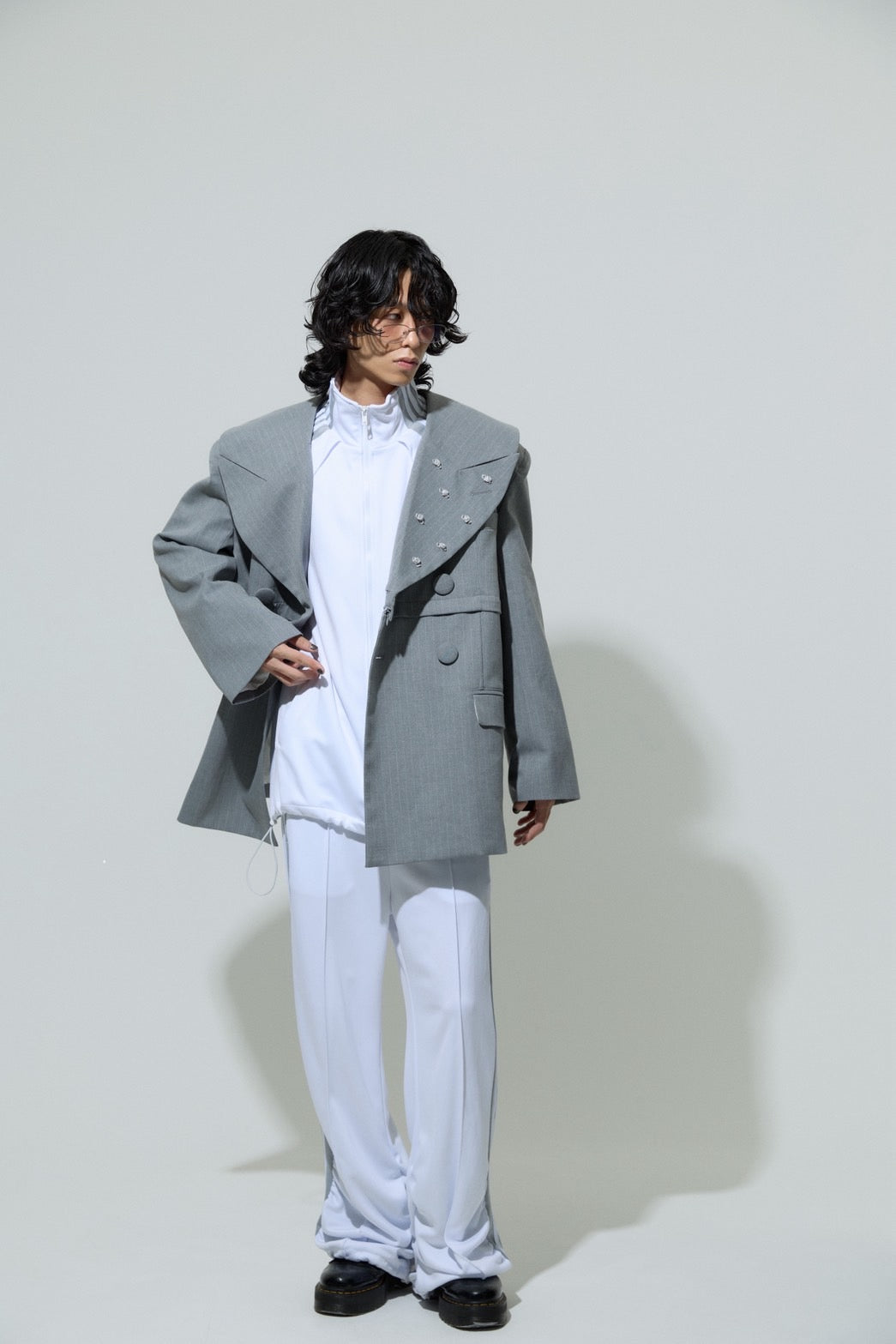 Too Big Rose Jacket(Gray)