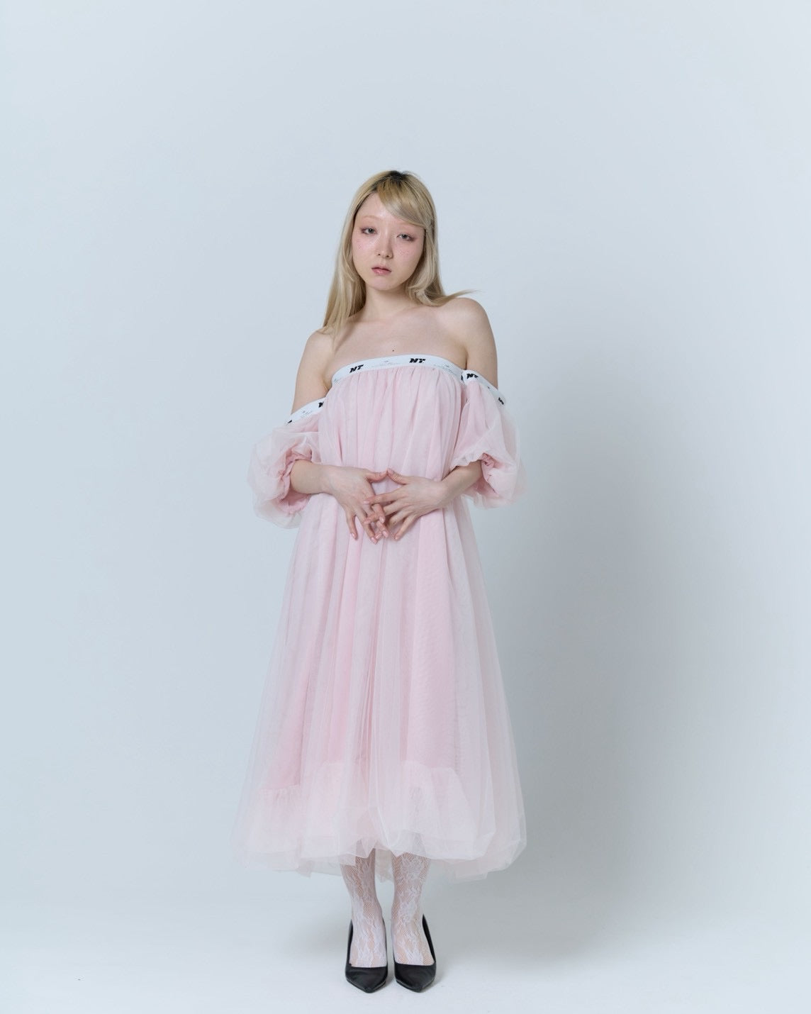 Tulle Bare Dress(Pink)