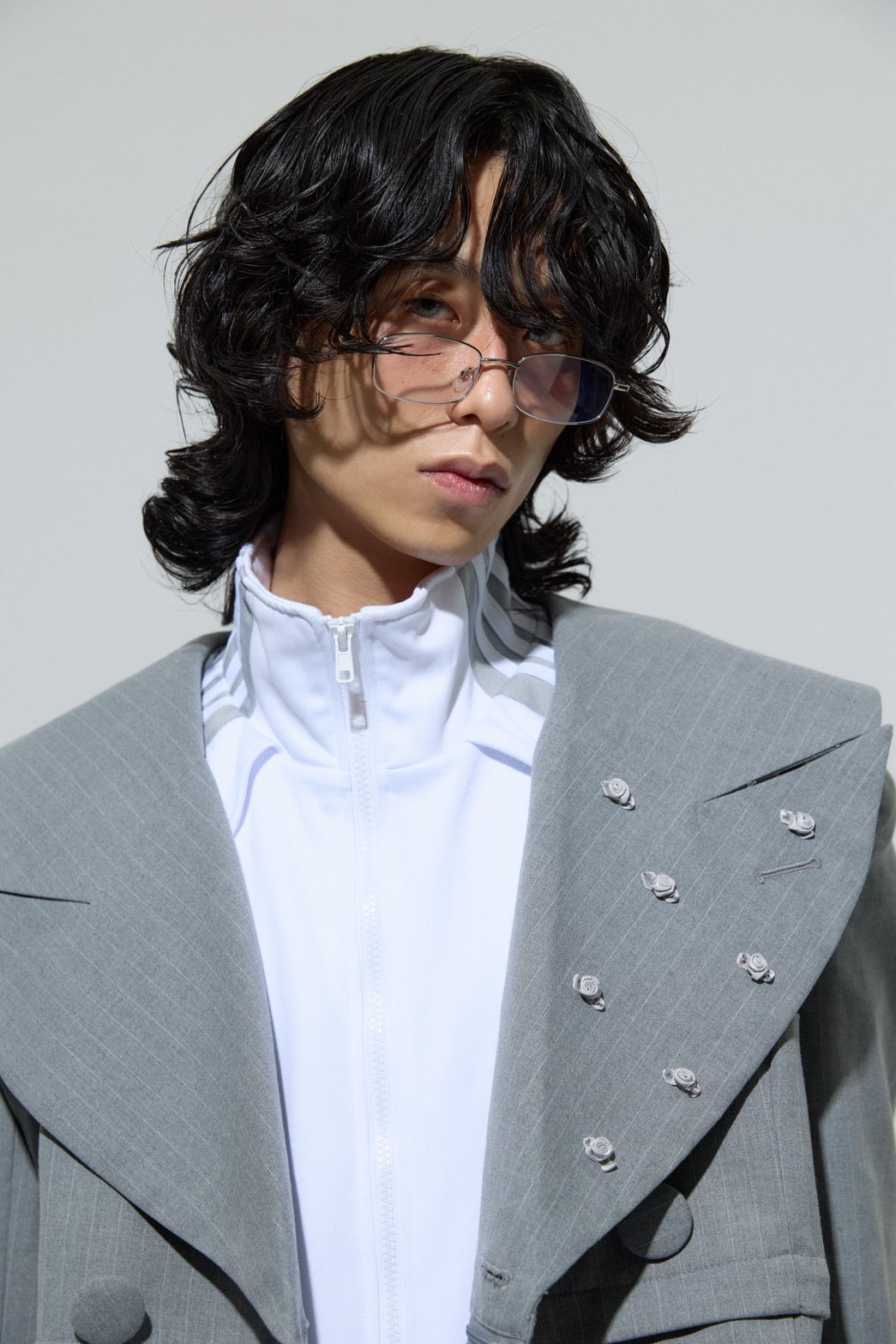 Too Big Rose Jacket(Gray)