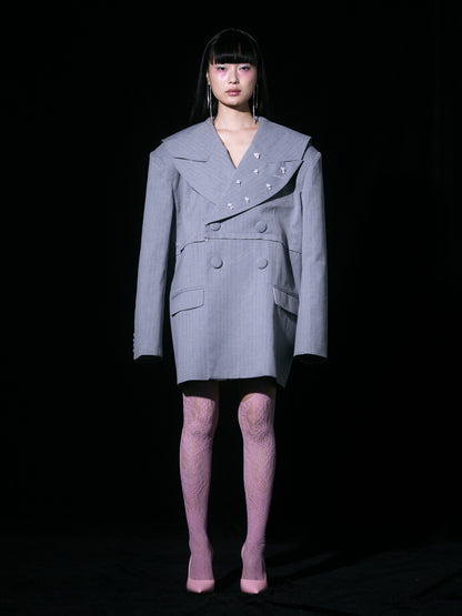 Too Big Rose Jacket(Gray)