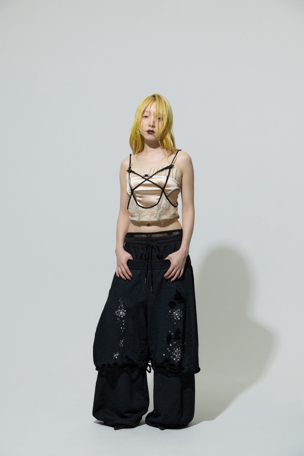 Meteor Low-rise Sweat Pants(Black)