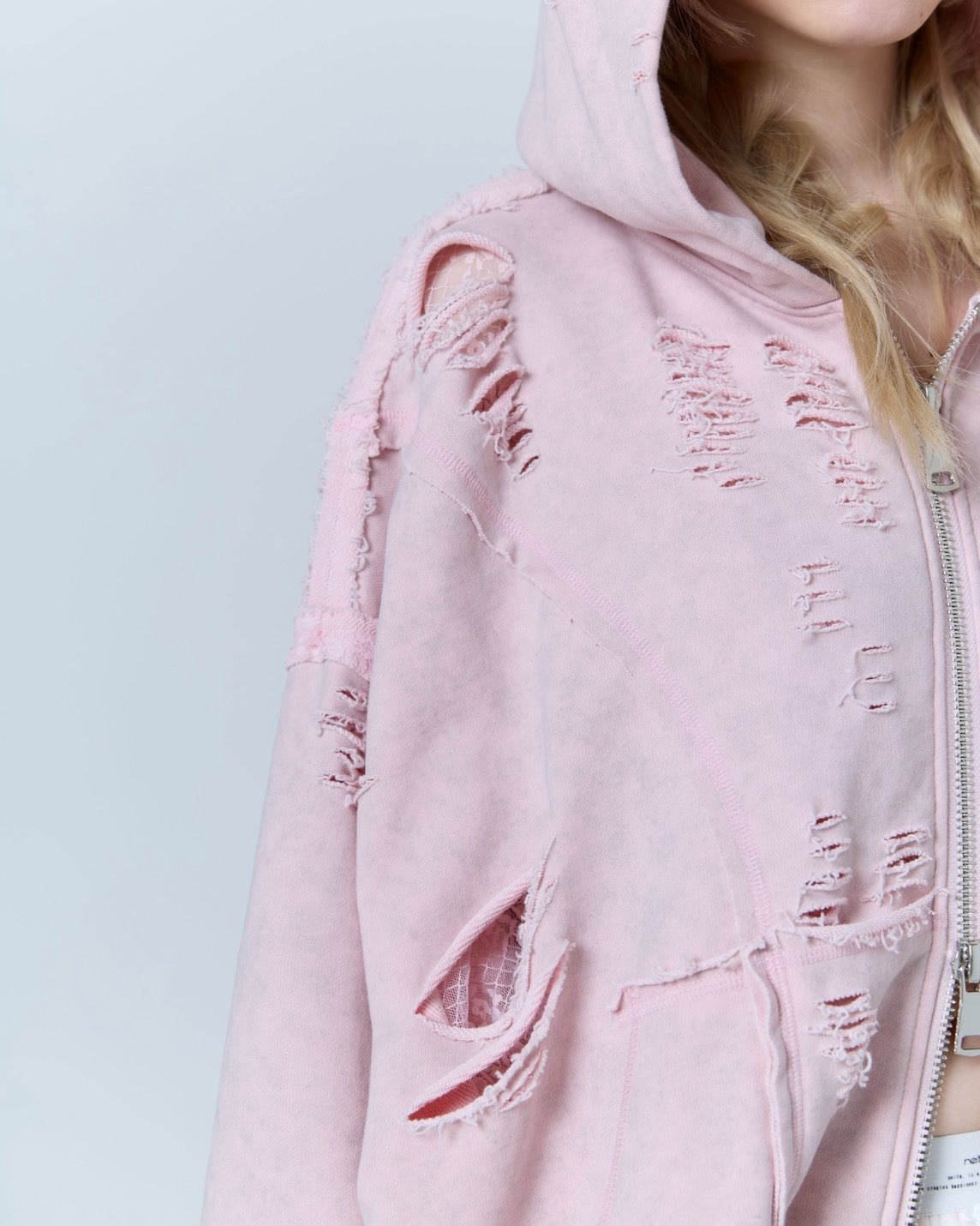 Destroyed Crush Hoodie (Pink)
