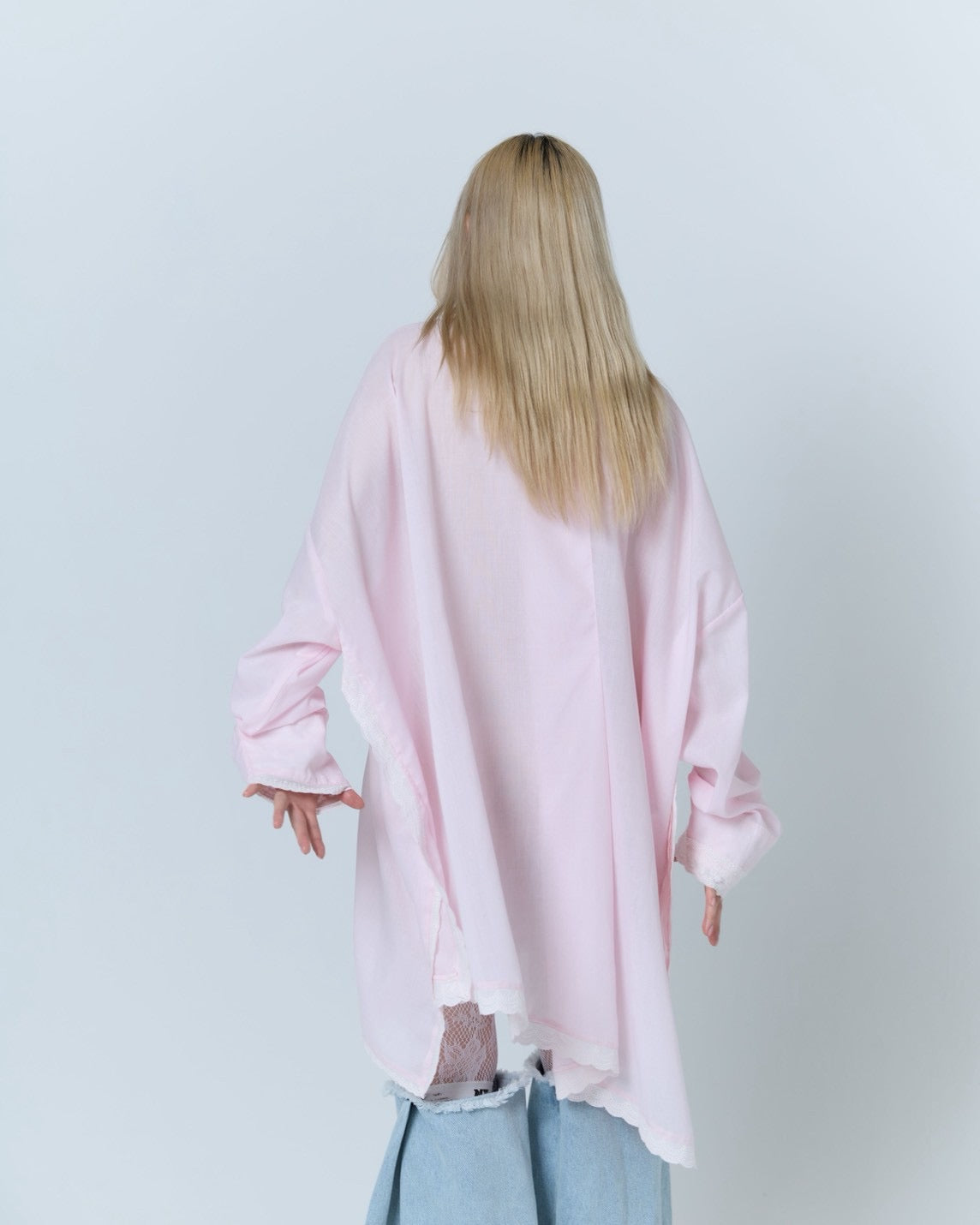 Handkerchief Shirt Dress (Pink)