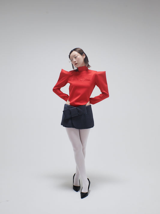 Horn Sleeve Top（Red）