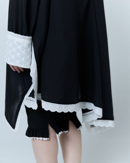 Handkerchief Shirt Dress (Black)
