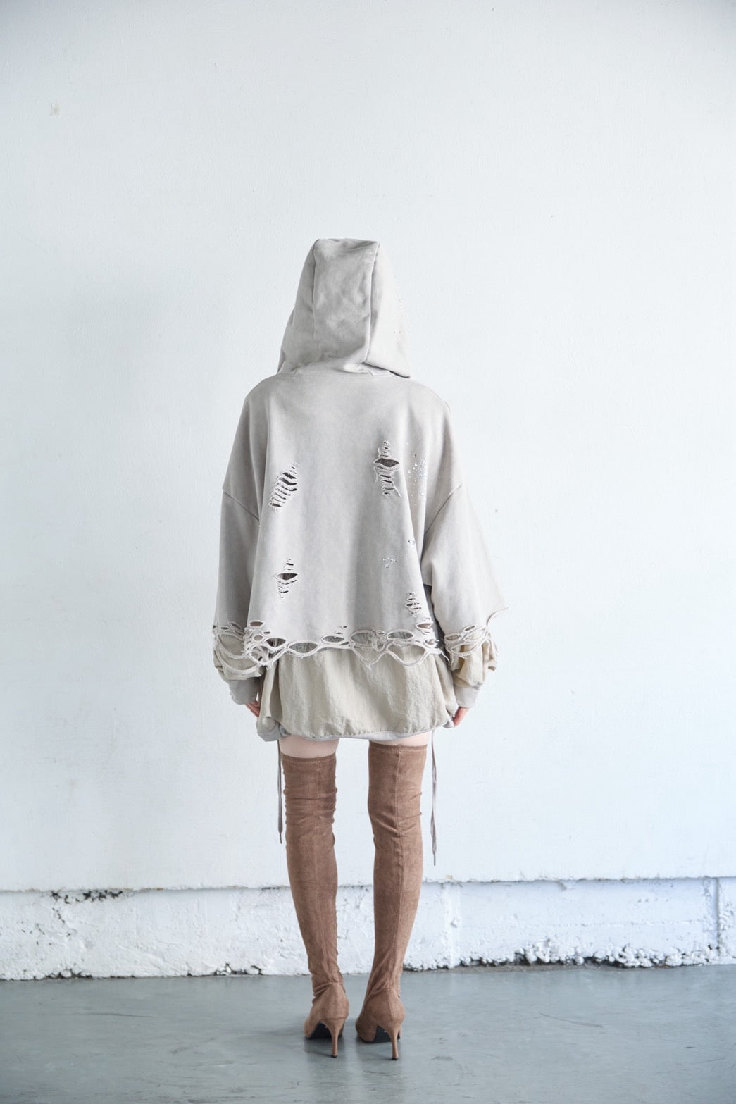 Meteor Crush Hoodie(Beige) – neith.onlinestore