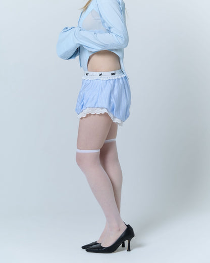 Cotton Lace Drawers (Blue)