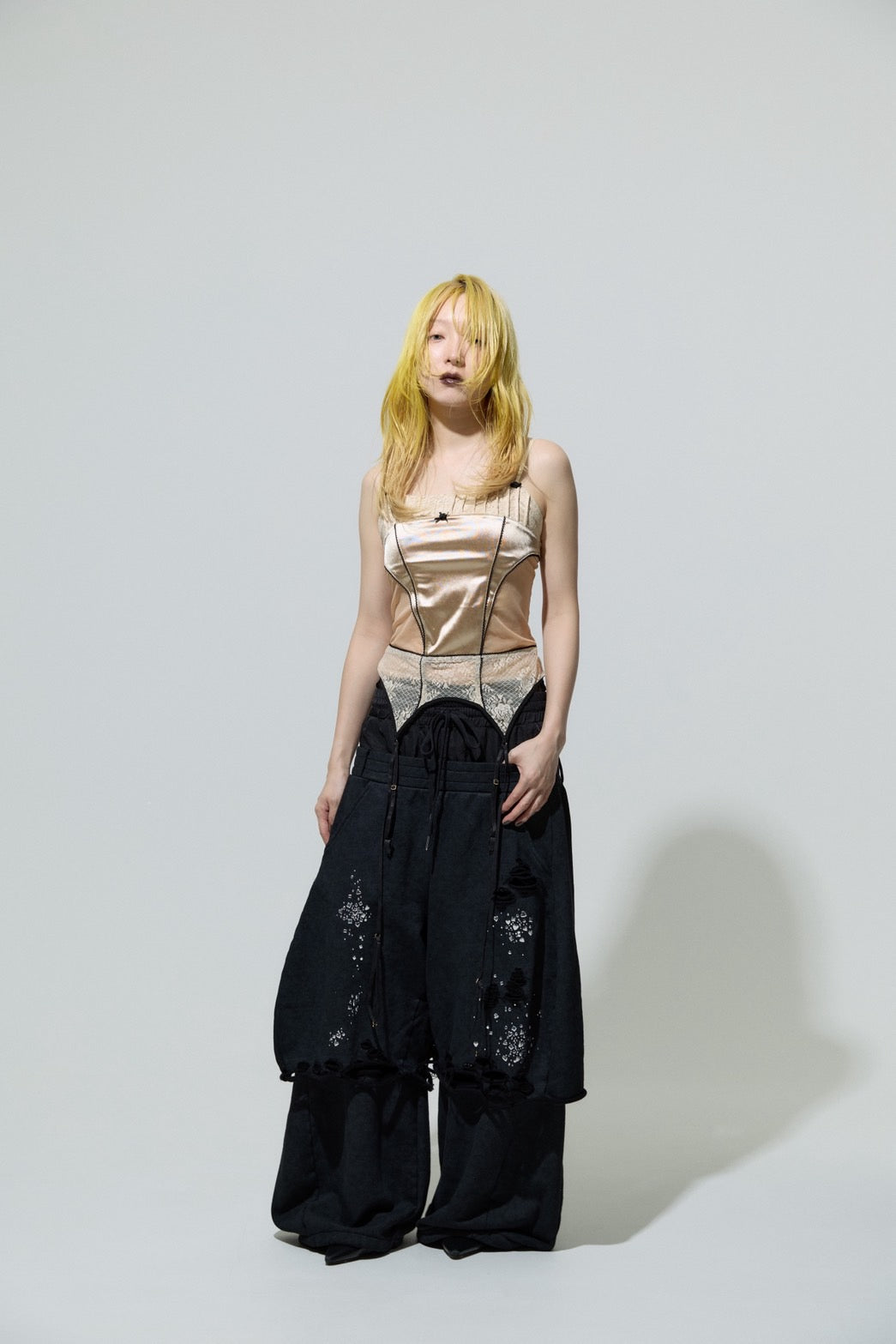 Meteor Low-rise Sweat Pants(Black)