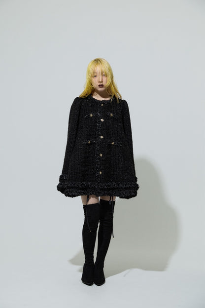 Suede Socks Boots(Black)