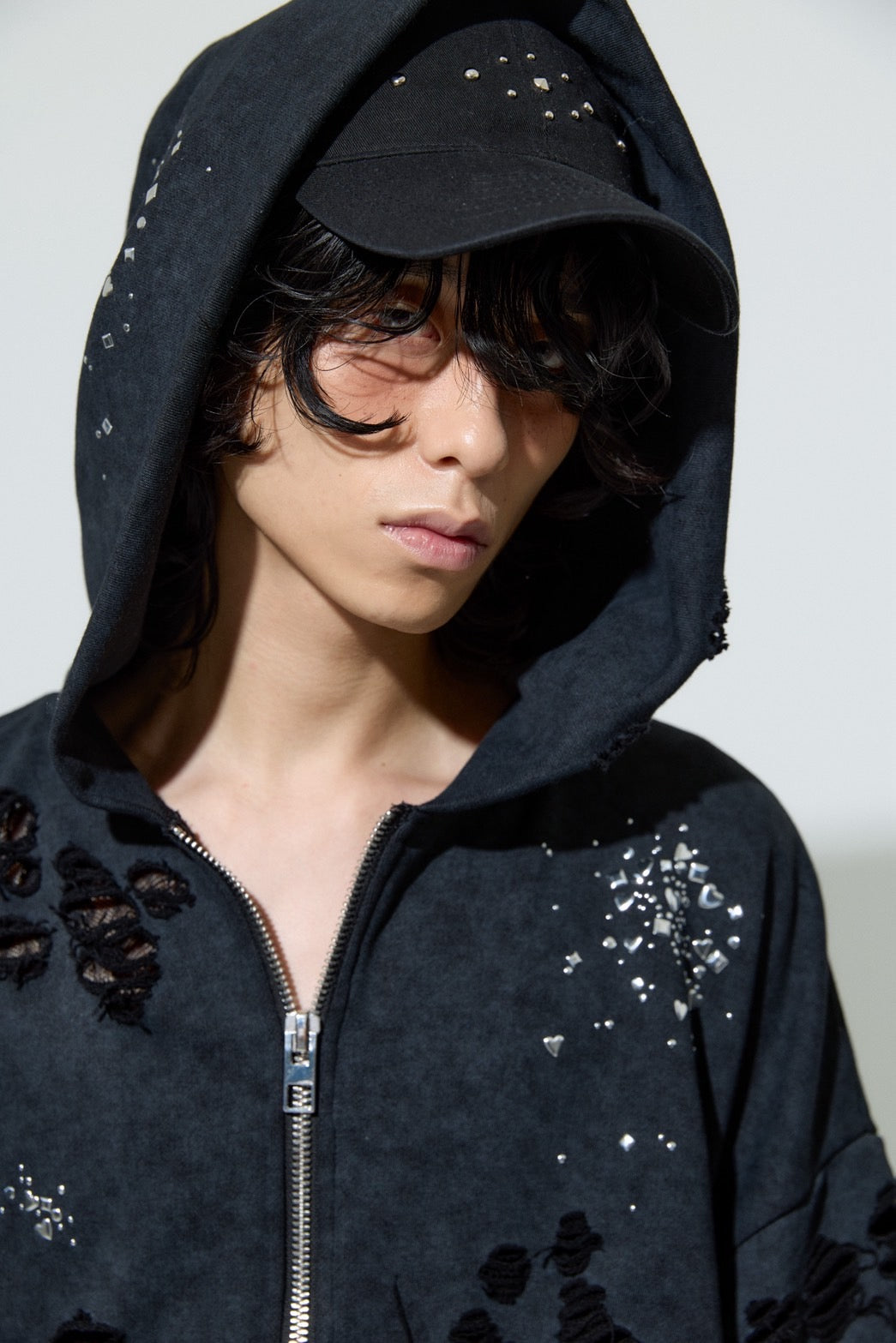 Metal Studs Cap（Black)