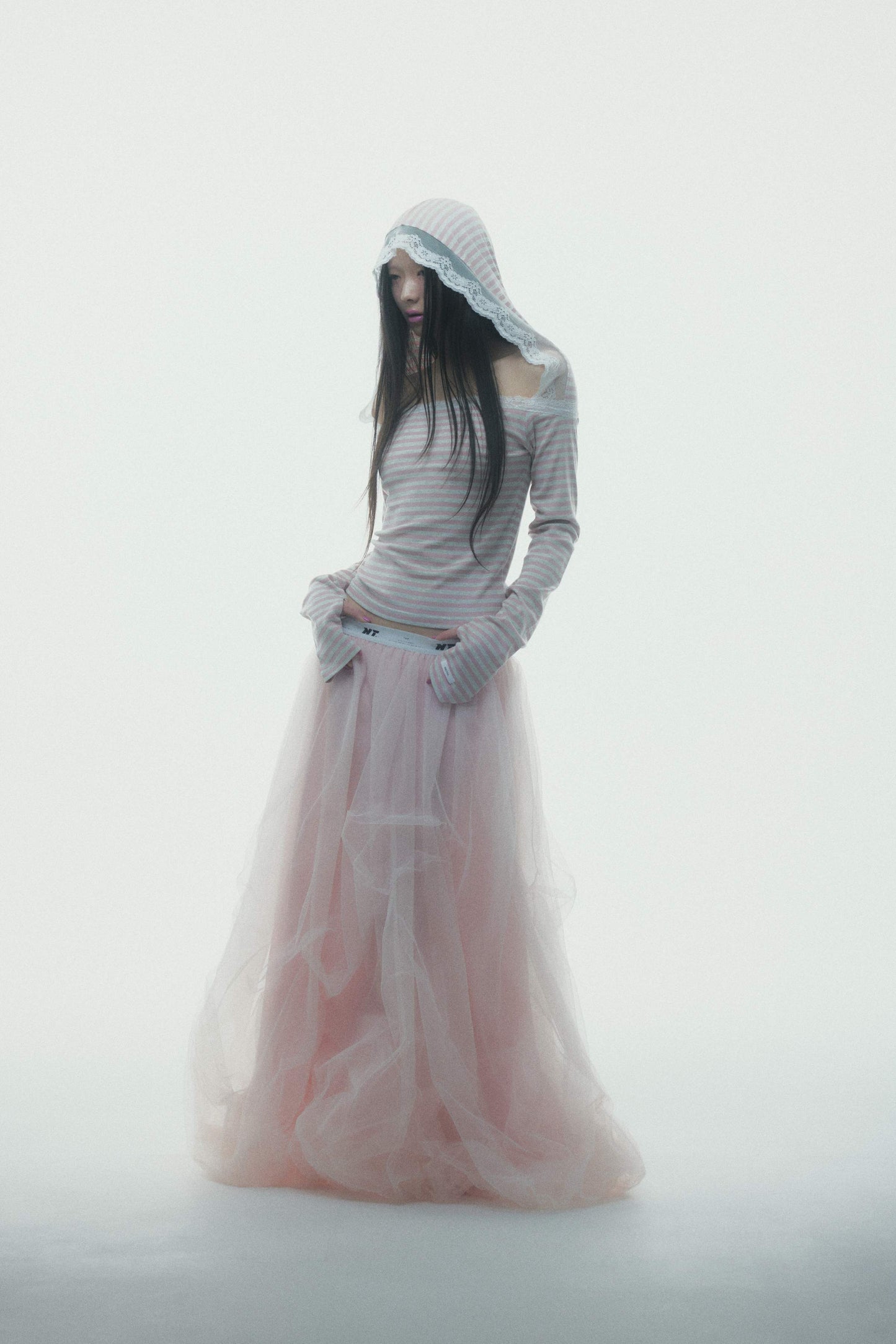 Tulle Bare Dress(Pink)