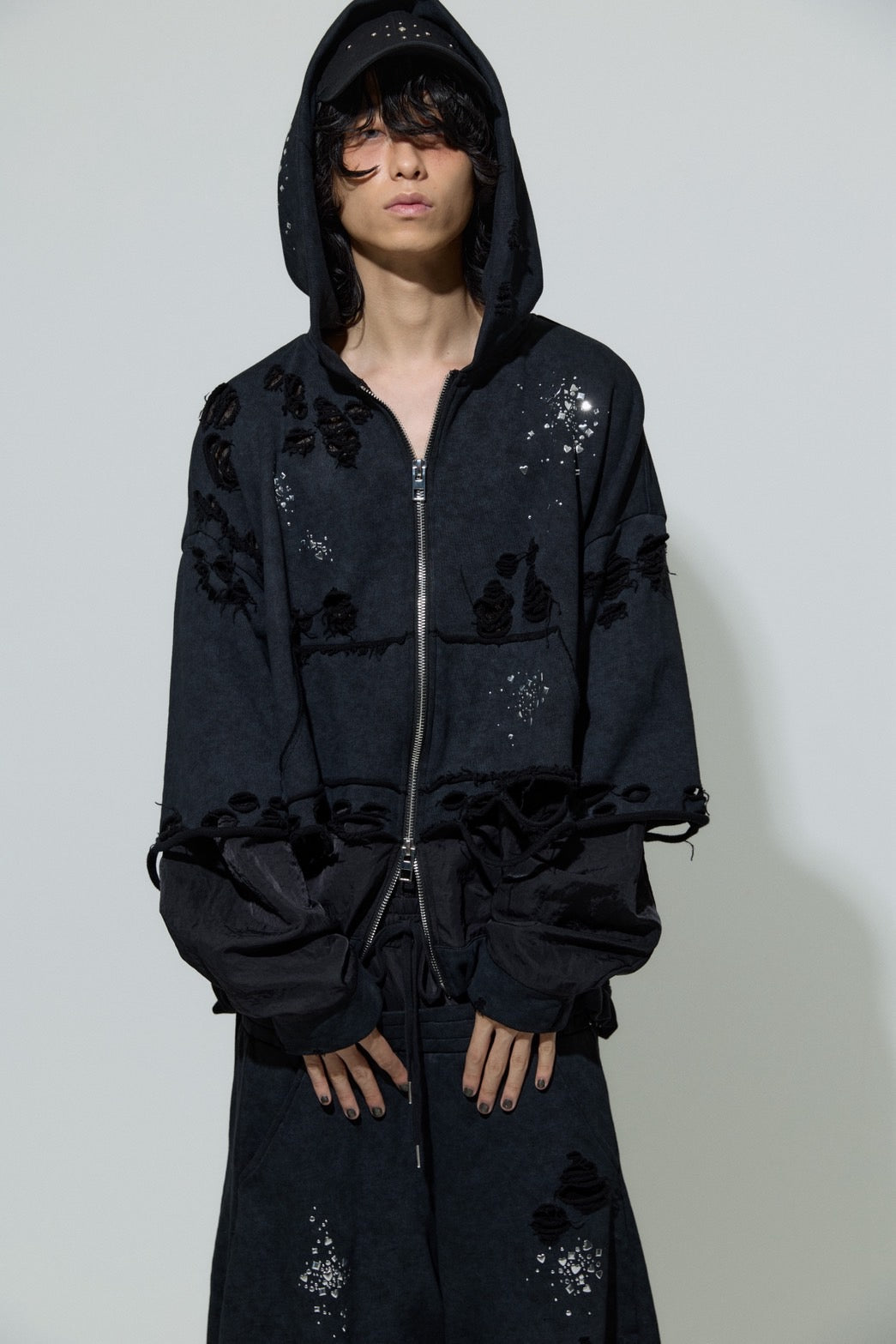 Meteor Crush Hoodie(Black)