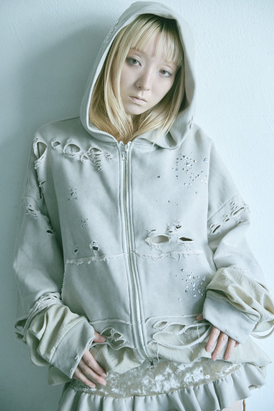 Meteor Crush Hoodie(Beige)