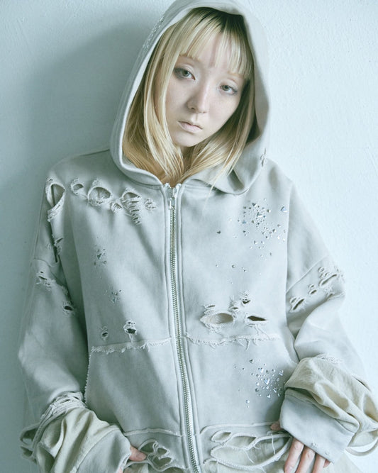 Meteor Crush Hoodie(Beige)