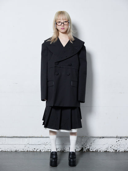 Too Big Rose Jacket(Black)