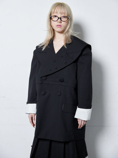 Too Big Rose Jacket(Black)