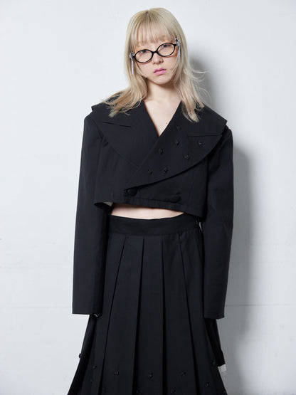Too Big Rose Jacket(Black)
