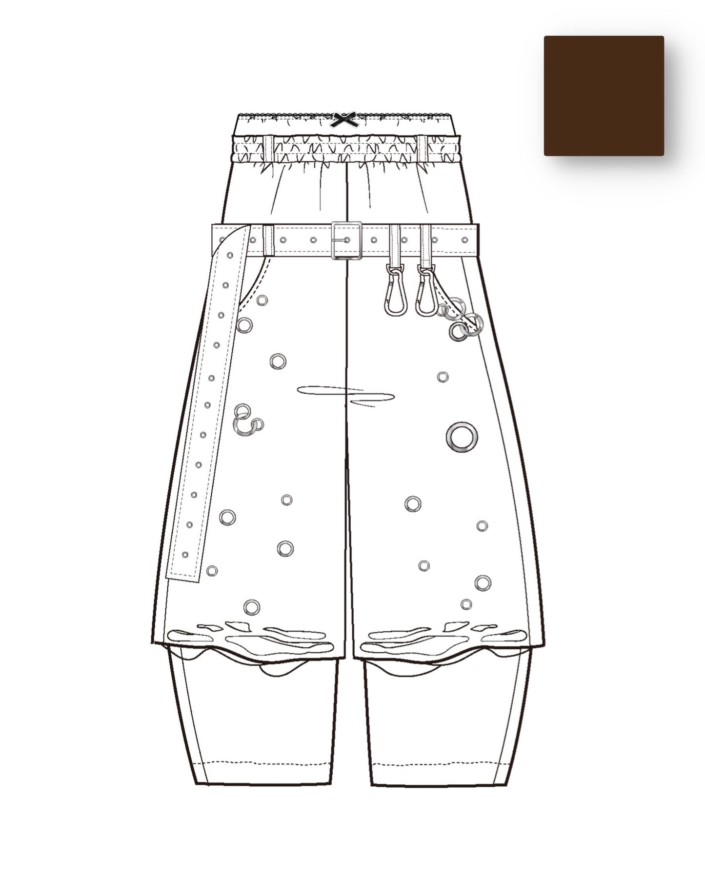 【8月末】Carabiner Sweat Pants(Brown)