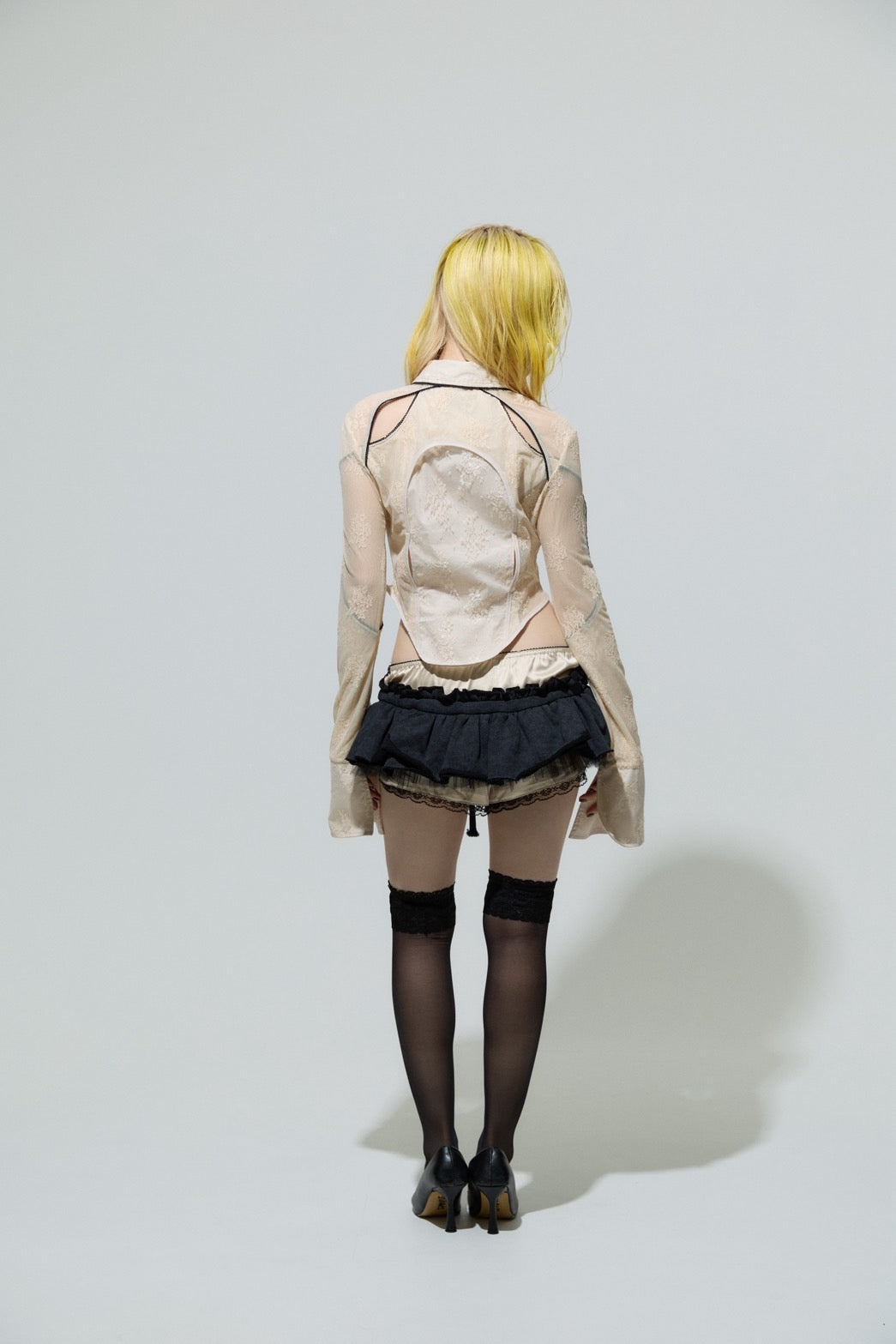 Classic Lace Shirt(Beige)