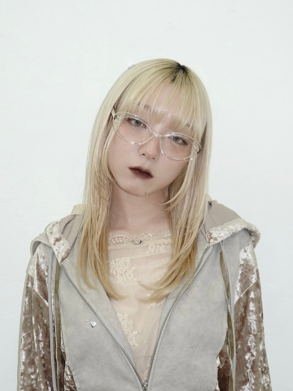 Thick Oval Frame Glasses