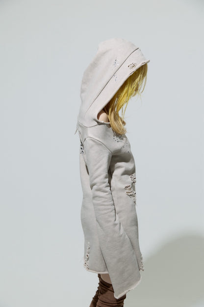 Love Veil Sweat Dress (Beige)