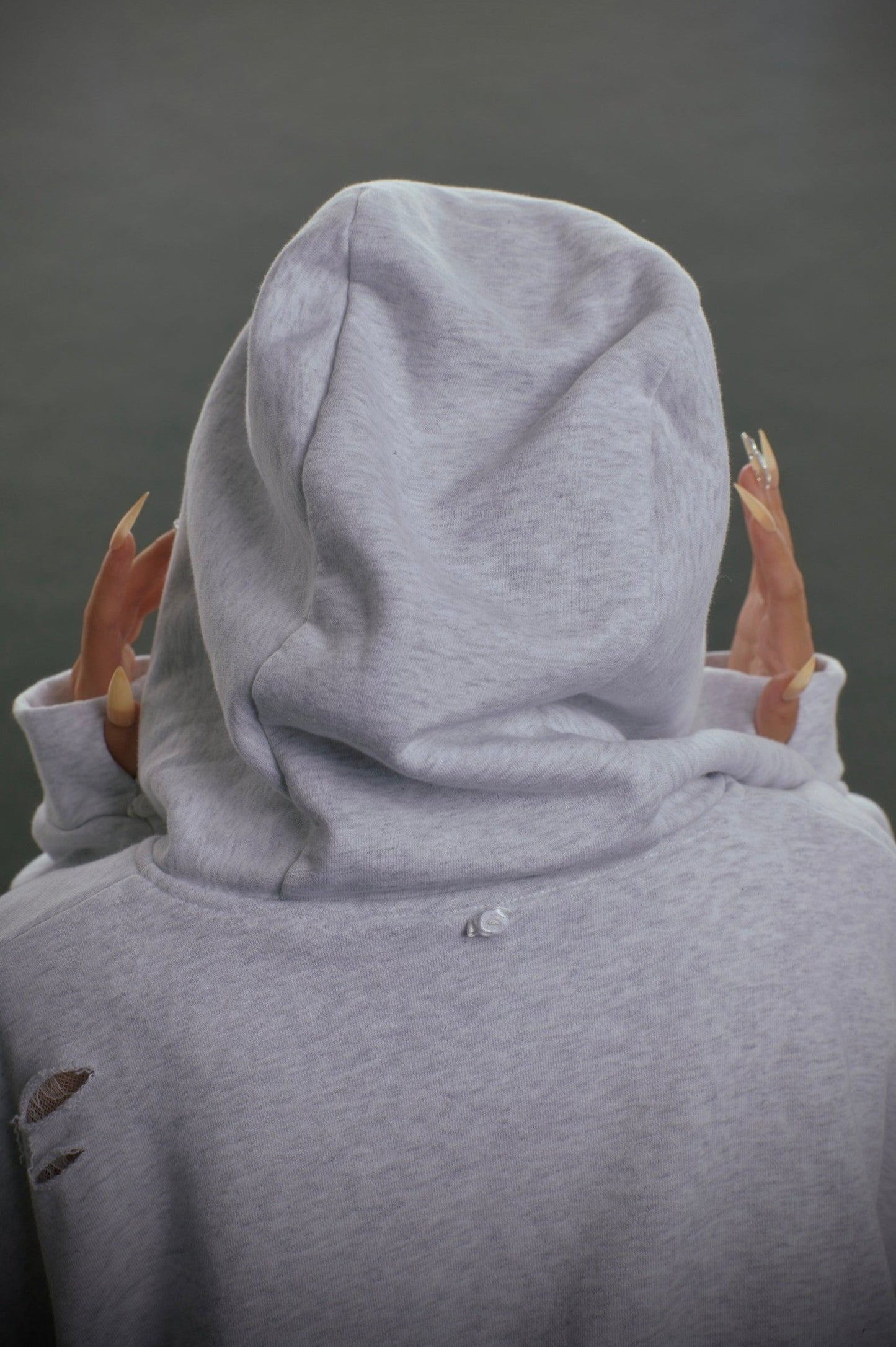 Layered Crush Hoodie(Gray)