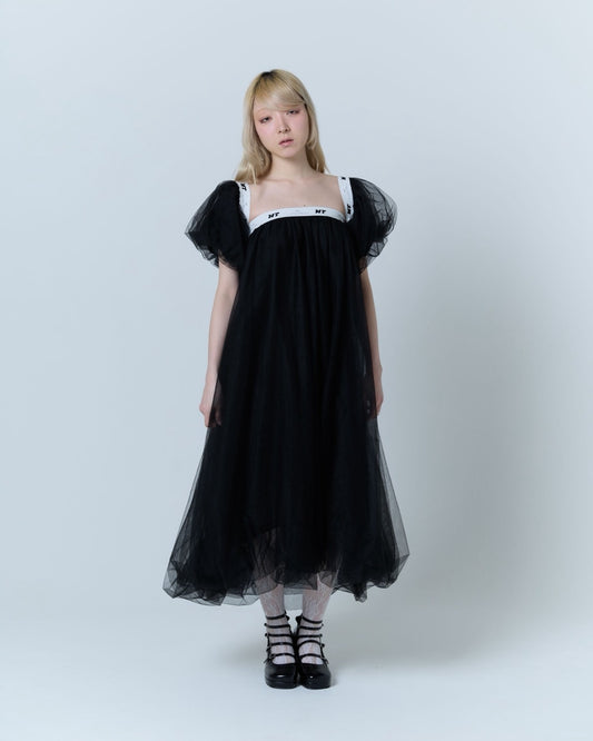 Tulle Bare Dress(Black)