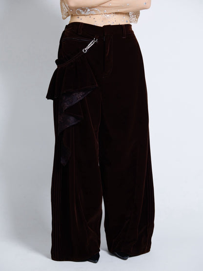 【9月下旬】Velvet Trousers(Brown) ＜店頭予約＞
