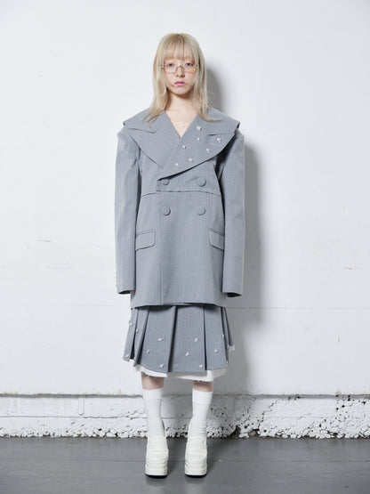 Too Big Rose Jacket(Gray)