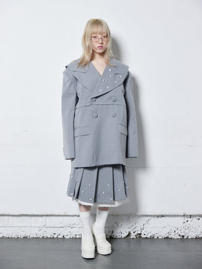 Too Big Rose Jacket(Gray)