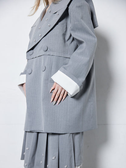 Too Big Rose Jacket(Gray)