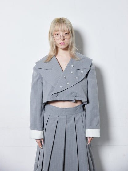 Too Big Rose Jacket(Gray)