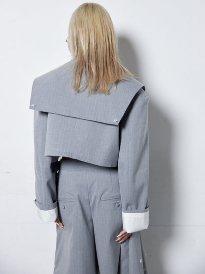Too Big Rose Jacket(Gray)