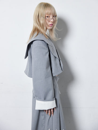 Too Big Rose Jacket(Gray)